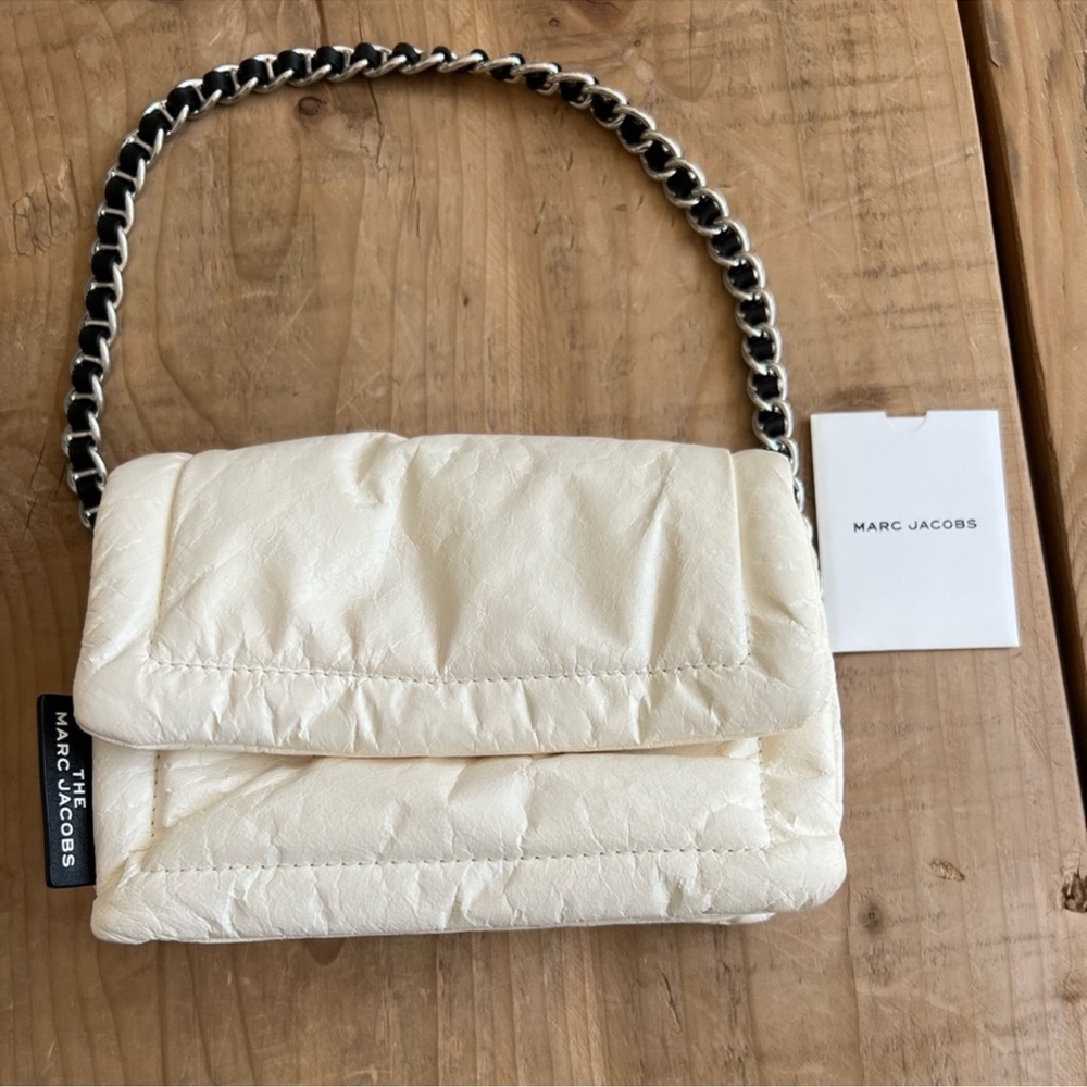 Marc Jacobs Ivory Quilted Shoulder Bag NWOT